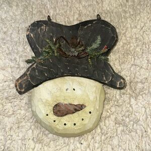 Vintage Collectible Holiday Snowman Decoration.